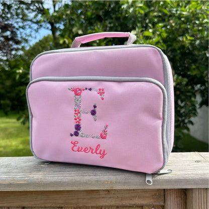 Floral Alphabet Children's Lunch Bag